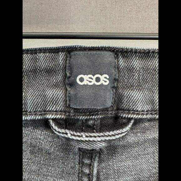 Asos Womens Black Jeans Solid Skinny Size 32/34 - Picture 4 of 10
